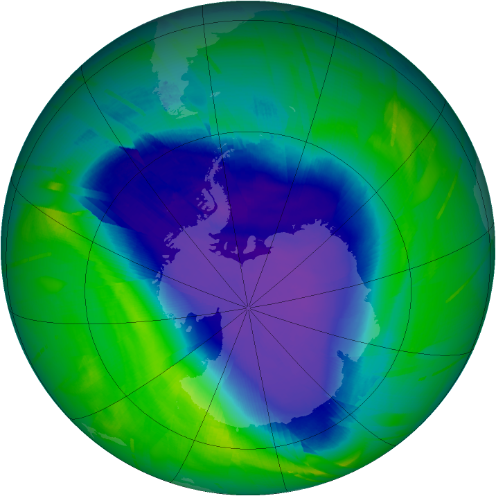 Ozone Map 2010-10-09